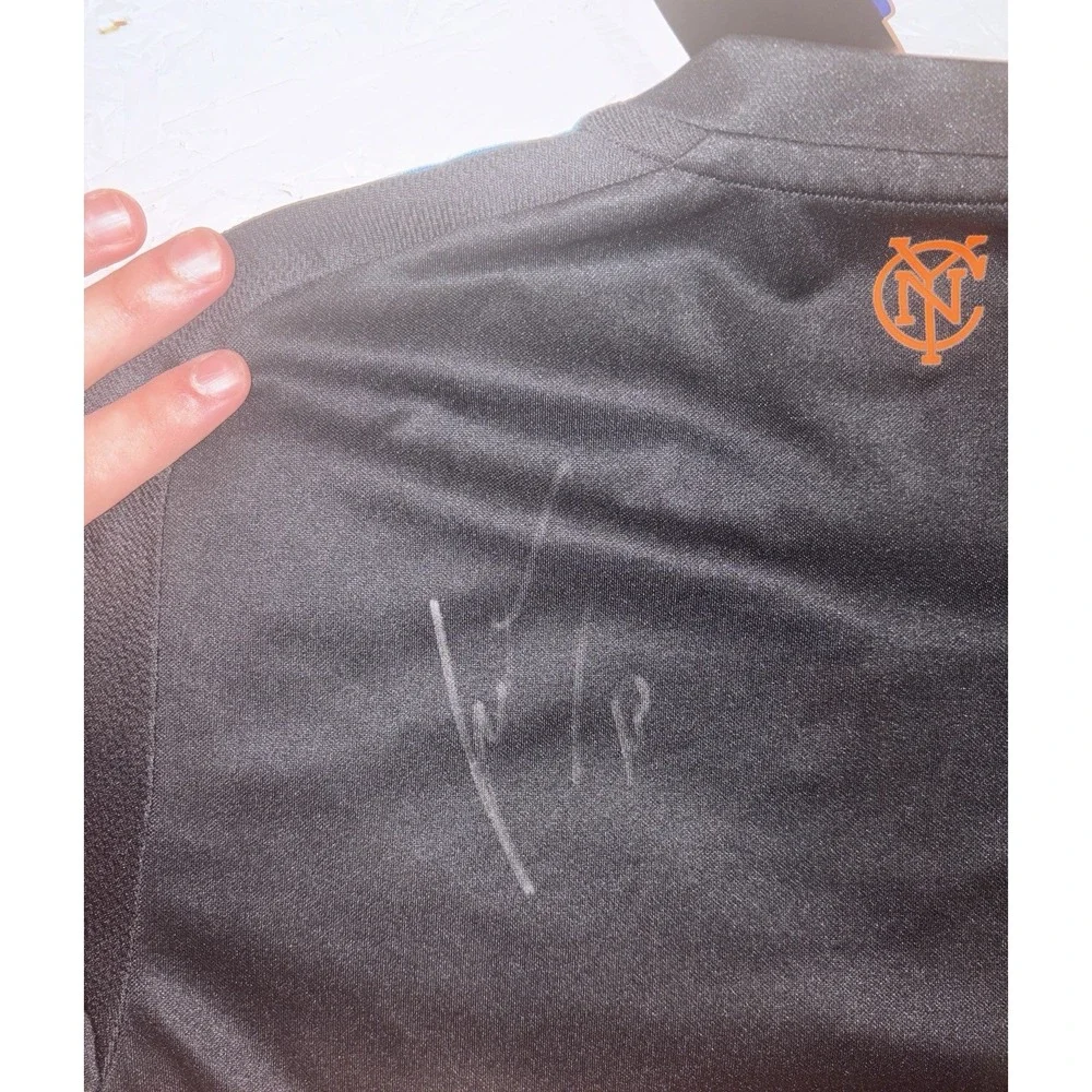 Adidas New York City FC 2015 Inaugural Mens S Away Jersey NYCFC Signed Autograph